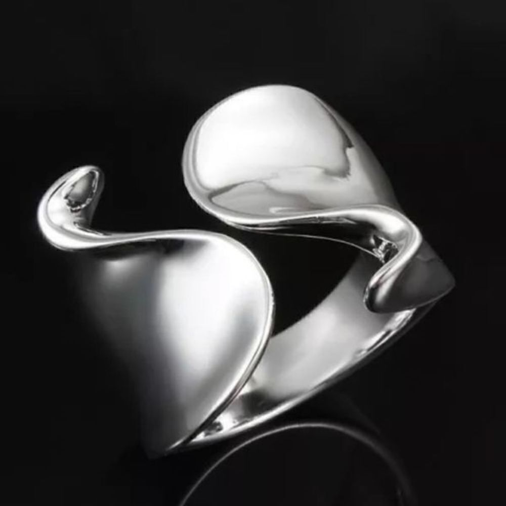 The Cut adjustable 925 modern statement ring